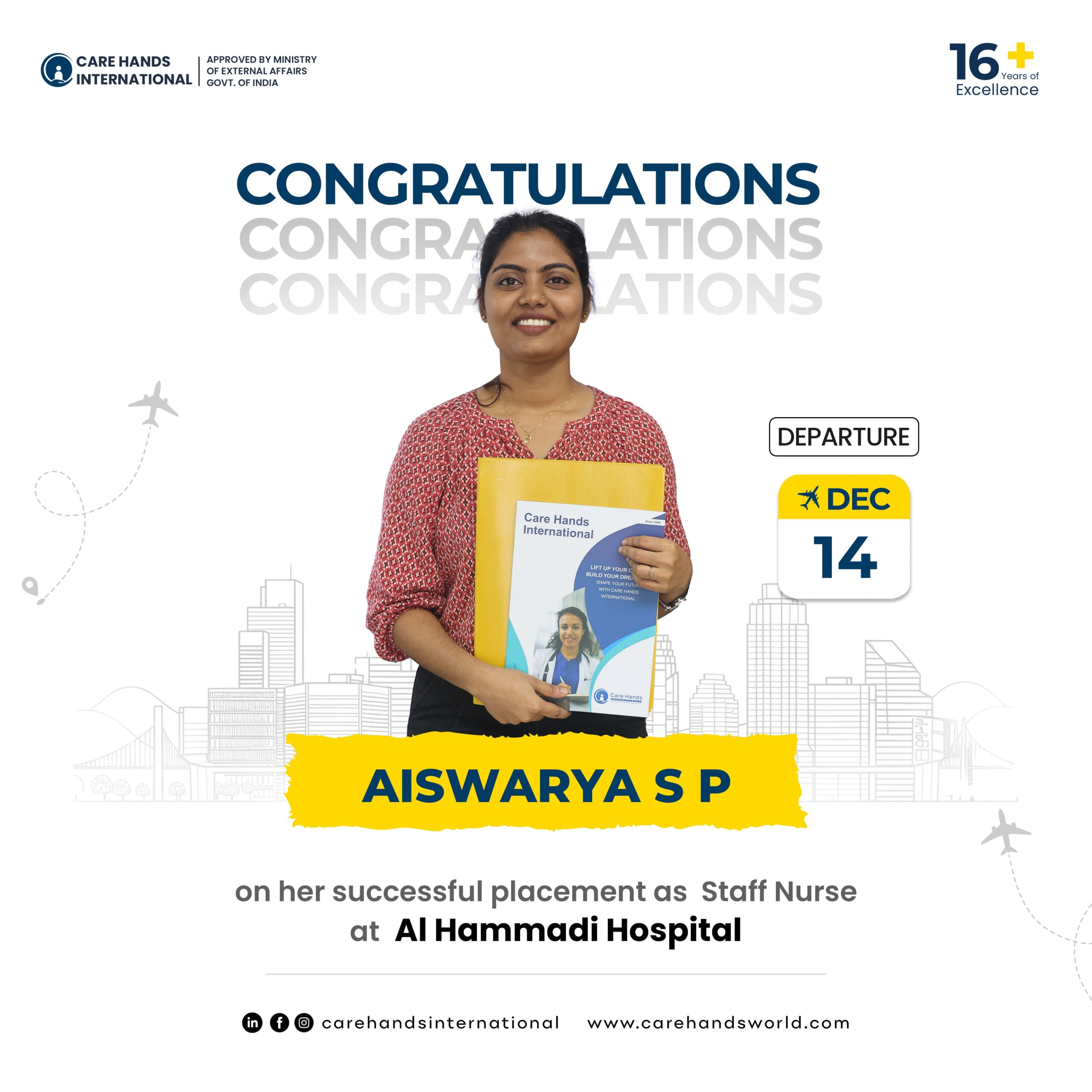 Aiswarya Sajeevan Pattakka Al Hammadi Hospital 14 December 2024