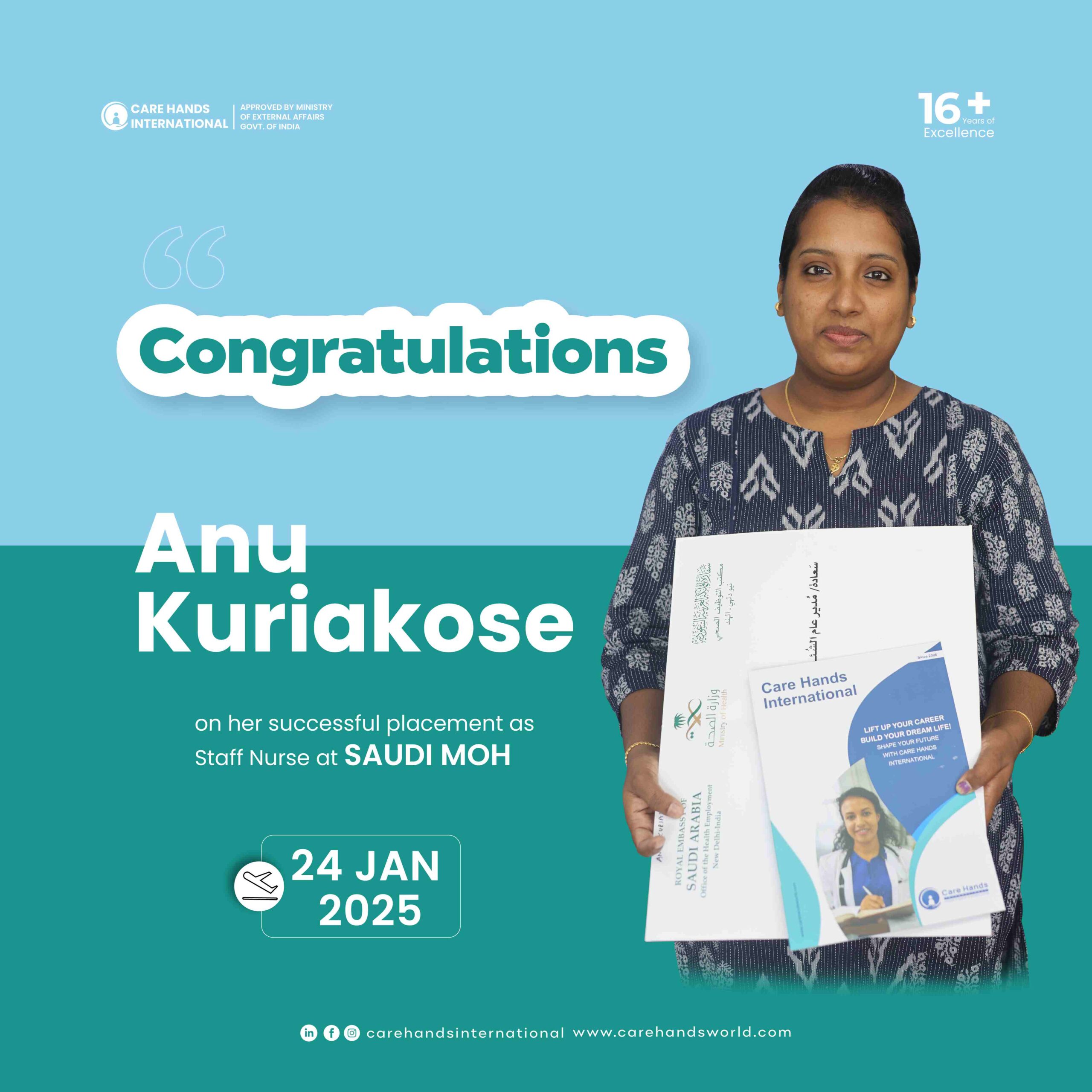 Anu Kuriakose Saudi MOH 24 January 2025 congratulations-01