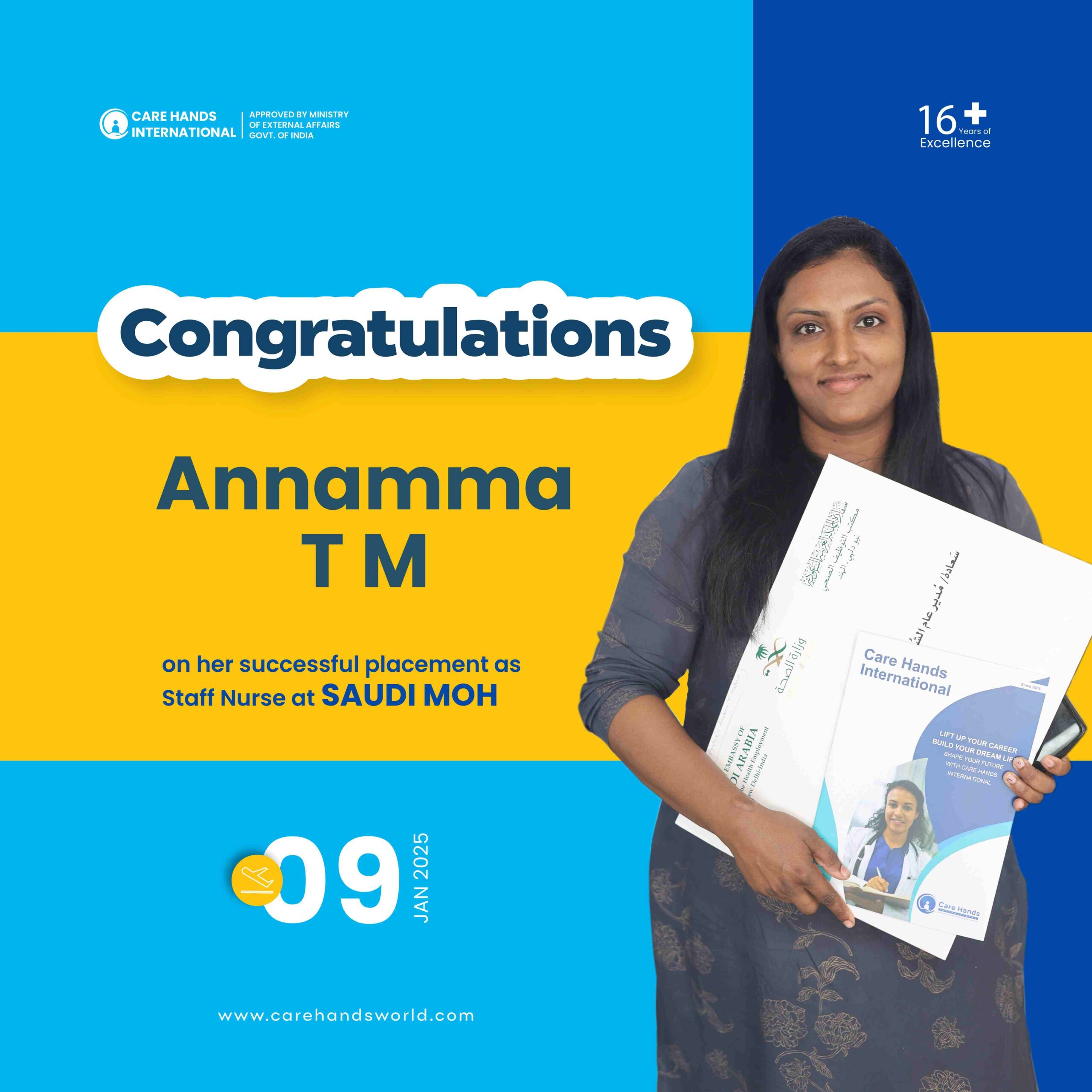 Congratulations Poster Annamma T M Saudi MOH 9 January 2025-01