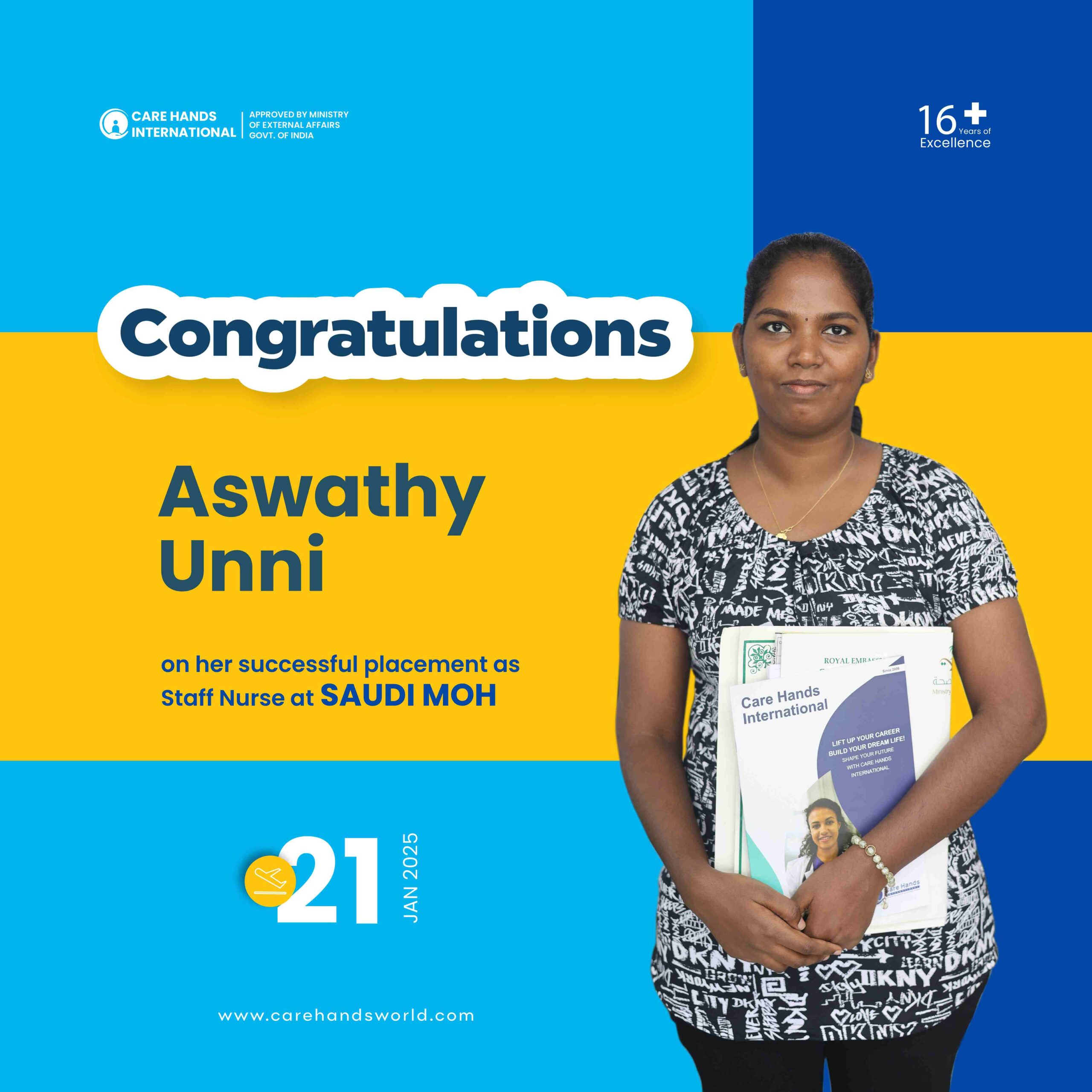 Congratulations Poster Aswathy Unni Saudi MOH 21 January 2025-01