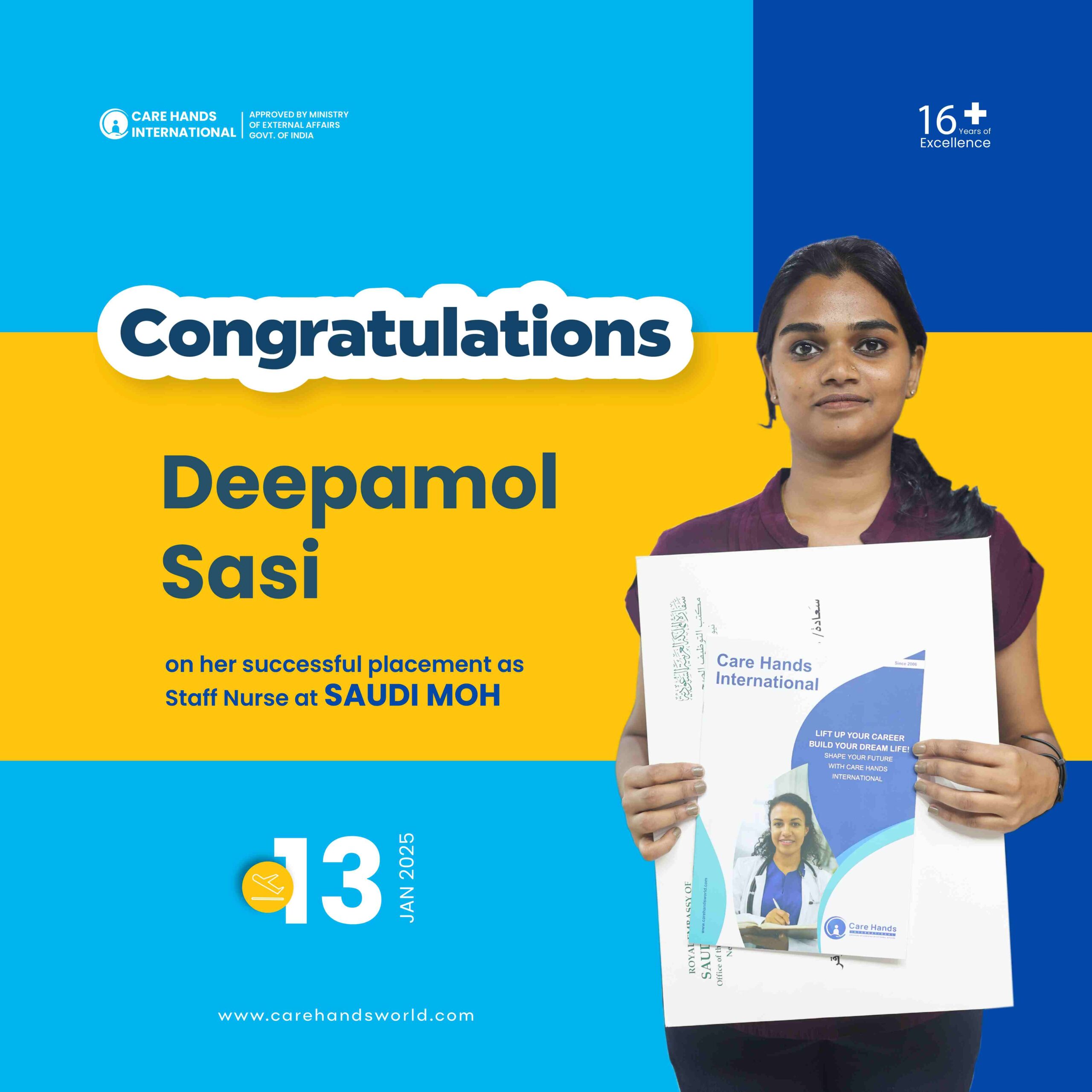 Congratulations Poster Deepamol Sasi Saudi MOH 13 January 2025-01