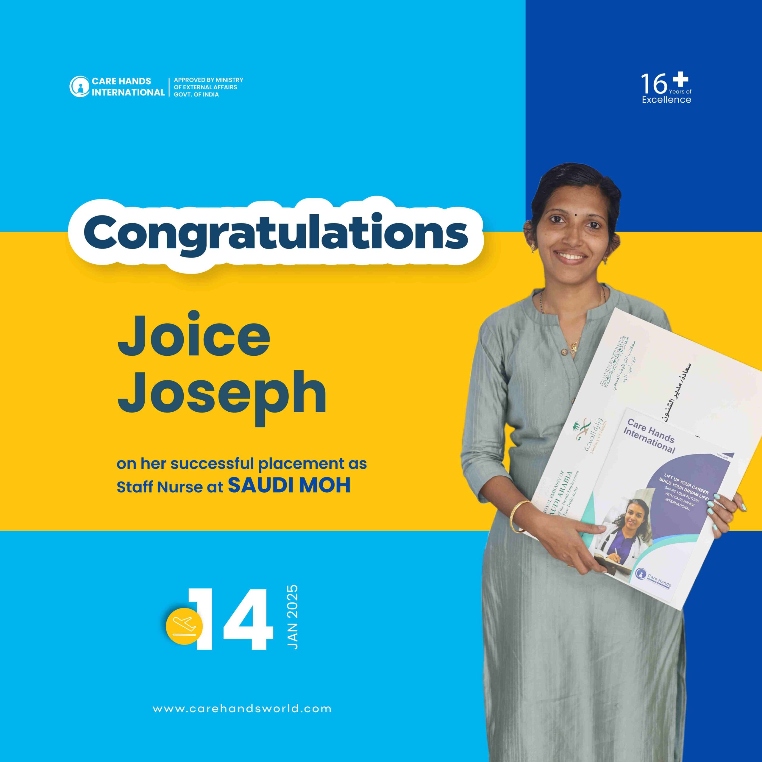 Congratulations Poster Joice Joseph Saudi MOH 14 January 2025-01