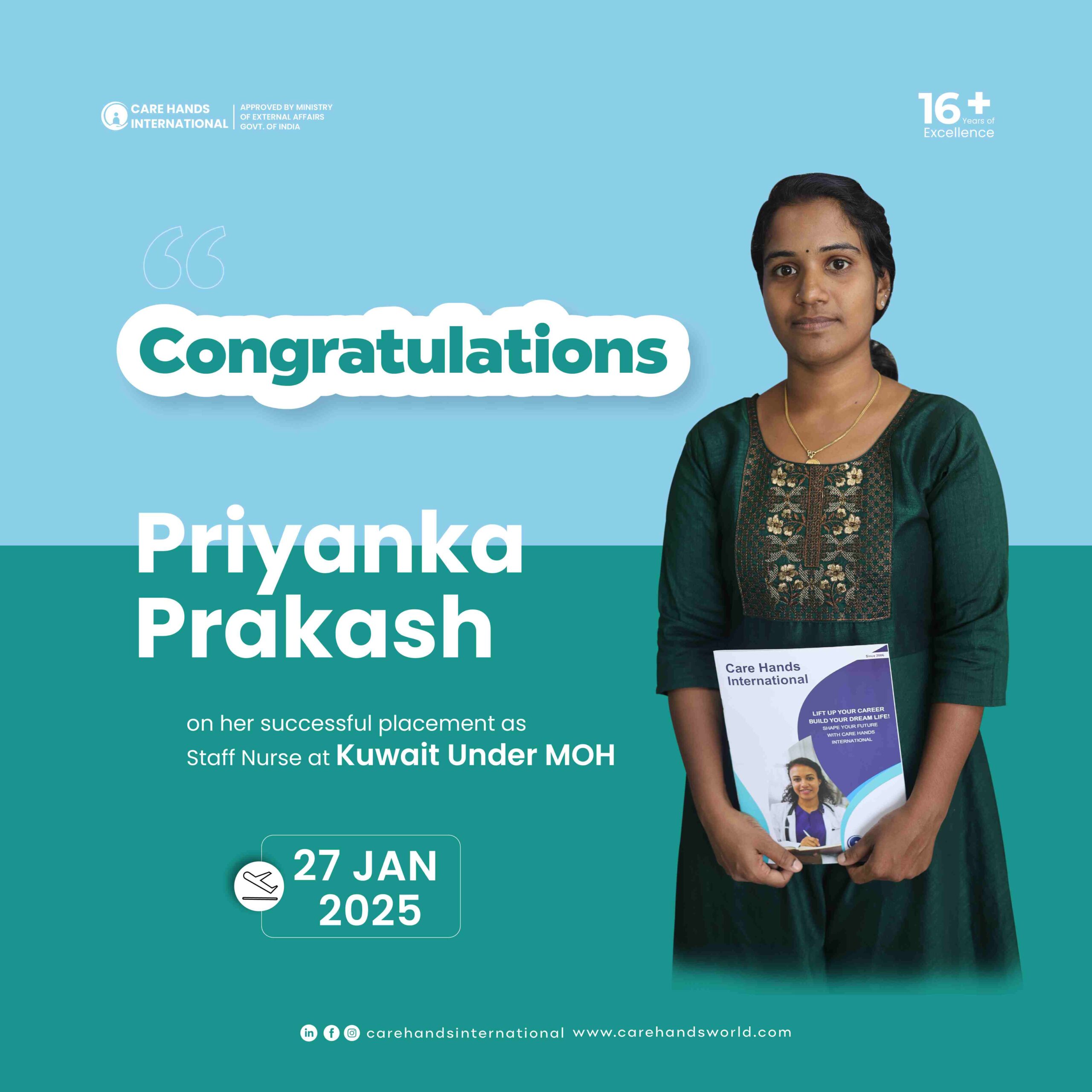 Priyanka Prakash Kuwait Under MOH 27 January 2025-01